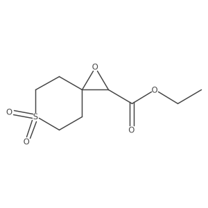 Ethyl 1-oxa-6-thiaspiro[2.5]octane-2-carboxylate 6,6-dioxide Structure