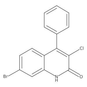 2(1h)-Quinolinone,7-bromo-3-chloro-4-phenyl- Structure