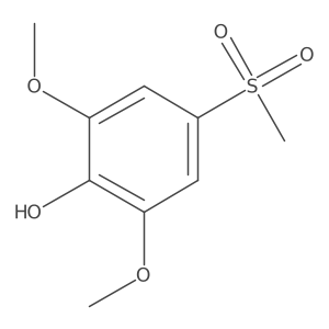 2,6-Dimethoxy-4-(methylsulfonyl)phenol结构式