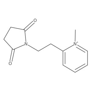 2-[2-(2,5-Dioxo-1-pyrrolidinyl)ethyl]-1-methylpyridinium结构式