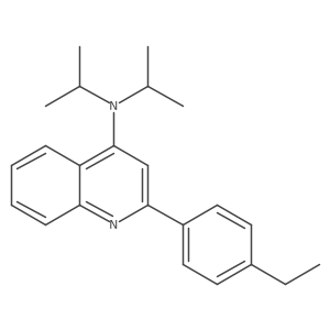 2-(4-ethylphenyl)-N,N-diisopropyl-4-quinolinamine Structure