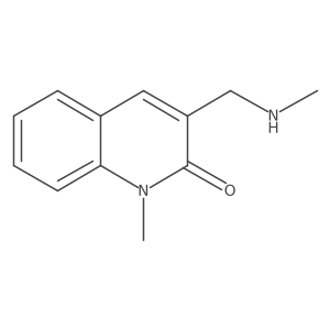 1-methyl-3-((methylamino)methyl)quinolin-2(1H)-one结构式