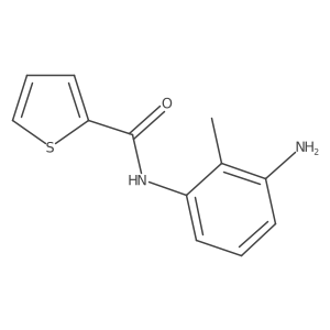 N-(3-amino-2-methylphenyl)thiophene-2-carboxamide结构式