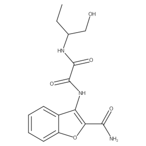 N1-(2-carbamoylbenzofuran-3-yl)-N2-(1-hydroxybutan-2-yl)oxalamide结构式