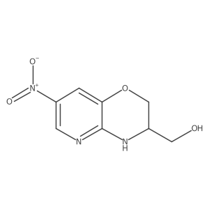(7-nitro-3,4-dihydro-2H-pyrido[3,2-b][1,4]oxazin-3-yl)methanol Structure
