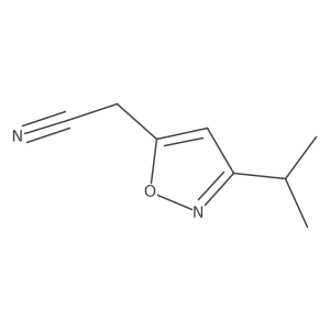 2-(3-Isopropylisoxazol-5-yl)acetonitrile结构式