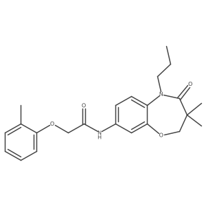 N-(3,3-dimethyl-4-oxo-5-propyl-2,3,4,5-tetrahydrobenzo[b][1,4]oxazepin-8-yl)-2-(o-tolyloxy)acetamide Structure