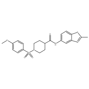 1-((4-methoxyphenyl)sulfonyl)-N-(2-methylbenzo[d]thiazol-5-yl)piperidine-4-carboxamide Structure