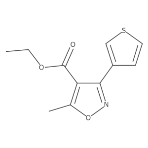 Ethyl 5-Methyl-3-(3-thienyl)isoxazole-4-carboxylate Structure