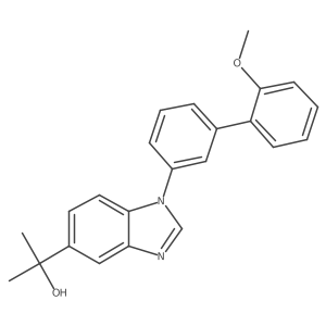 2-[1-[3-(2-Methoxyphenyl)phenyl]benzimidazol-5-yl]propan-2-ol Structure