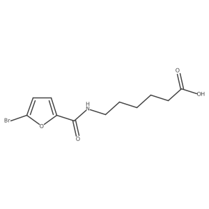 6-(5-Bromofuran-2-carboxamido)hexanoic acid结构式