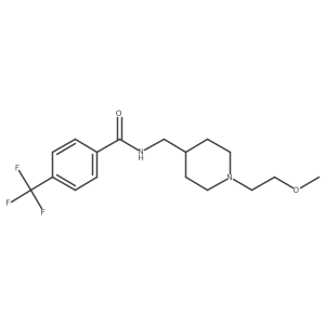 N-((1-(2-methoxyethyl)piperidin-4-yl)methyl)-4-(trifluoromethyl)benzamide Structure