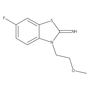 6-fluoro-3-(2-methoxyethyl)benzo[d]thiazol-2(3H)-imine Structure