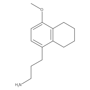5,6,7,8-Tetrahydro-4-methoxy-1-naphthalenepropanamine结构式