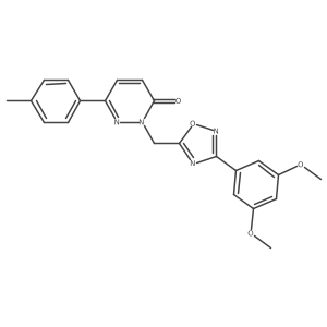 2-((3-(3,5-dimethoxyphenyl)-1,2,4-oxadiazol-5-yl)methyl)-6-(p-tolyl)pyridazin-3(2H)-one Structure