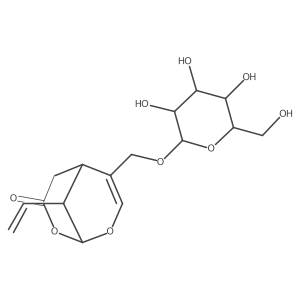 2,8-Dioxabicyclo[3.3.1]non-6-en-3-one, 9-ethenyl-6-[(I(2)-D-glucopyranosyloxy)methyl]-, (1R,5S,9R)-结构式