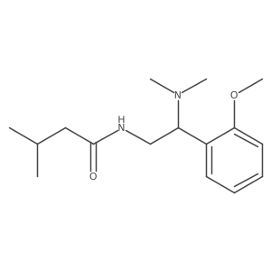 N-[2-(dimethylamino)-2-(2-methoxyphenyl)ethyl]-3-methylbutanamide结构式