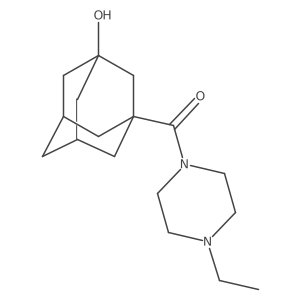 3-(4-Ethylpiperazine-1-carbonyl)adamantan-1-ol Structure