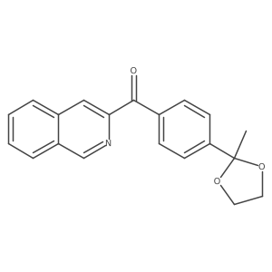 3-Isoquinolinyl[4-(2-methyl-1,3-dioxolan-2-yl)phenyl]methanone结构式