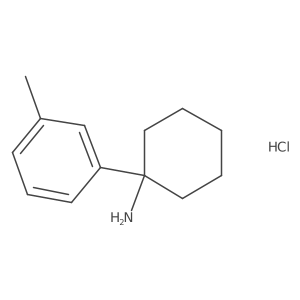 1-(3-Methylphenyl)cyclohexanamine hydrochloride (1:1)结构式