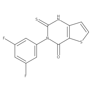 3-(3,5-difluorophenyl)-2-thioxo-2,3-dihydrothieno[3,2-d]pyrimidin-4(1H)-one结构式