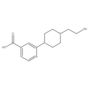2-[4-(2-Hydroxyethyl)-1-piperazinyl]-isonicotinic acid结构式