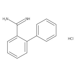 Biphenyl-2-carboxamidine hydrochloride Structure