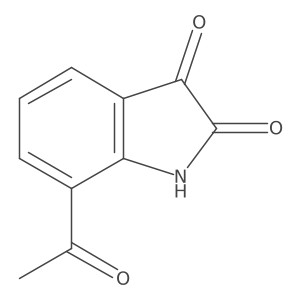 7-Acetylindoline-2,3-dione Structure