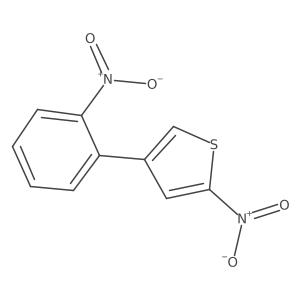 2-Nitro-4-(2-nitrophenyl)thiophene结构式