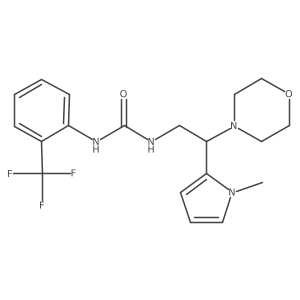 1-(2-(1-methyl-1H-pyrrol-2-yl)-2-morpholinoethyl)-3-(2-(trifluoromethyl)phenyl)urea结构式
