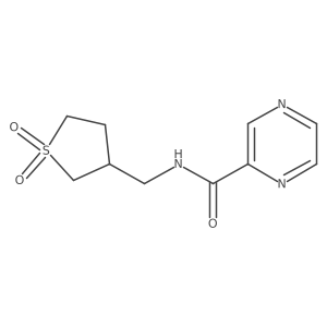 N-[(1,1-dioxo-1lambda6-thiolan-3-yl)methyl]pyrazine-2-carboxamide结构式