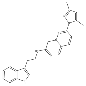 2-[3-(3,5-dimethyl-1H-pyrazol-1-yl)-6-oxopyridazin-1(6H)-yl]-N-[2-(1H-indol-3-yl)ethyl]acetamide Structure