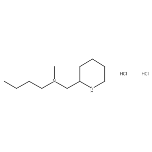 N-Methyl-N-(piperidin-2-ylmethyl)butan-1-amine dihydrochloride结构式