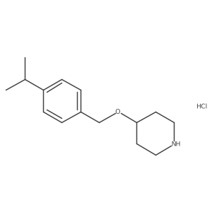 4-[(4-Isopropylbenzyl)oxy]piperidine hydrochloride结构式