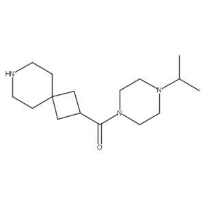 7-Azaspiro[3.5]nonan-2-yl-(4-propan-2-ylpiperazin-1-yl)methanone结构式