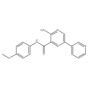 3-Amino-n-(4-methoxyphenyl)-6-(pyridin-3-yl)pyrazine-2-carboxamide Structure