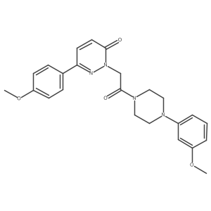 6-(4-methoxyphenyl)-2-{2-[4-(3-methoxyphenyl)piperazino]-2-oxoethyl}-3(2H)-pyridazinone Structure