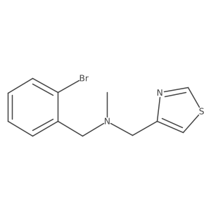 n-(2-Bromobenzyl)-N-methyl-1-(thiazol-4-yl)methanamine结构式