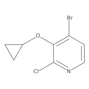 4-Bromo-2-chloro-3-cyclopropoxypyridine结构式
