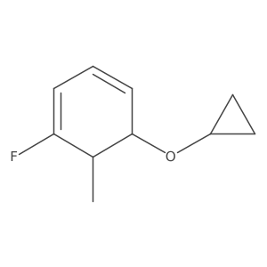 5-Cyclopropoxy-1-fluoro-6-methylcyclohexa-1,3-diene结构式