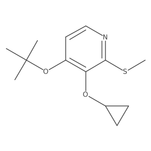 4-Tert-butoxy-3-cyclopropoxy-2-(methylthio)pyridine Structure