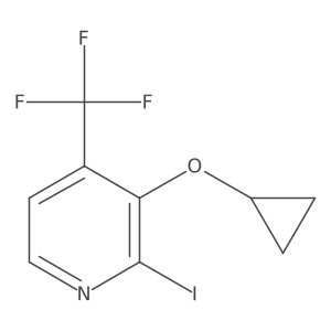 3-Cyclopropoxy-2-iodo-4-(trifluoromethyl)pyridine Structure