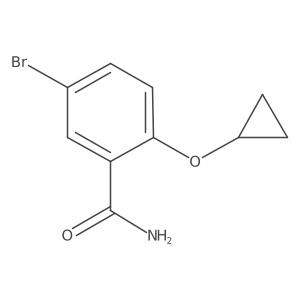 5-Bromo-2-cyclopropoxybenzamide Structure
