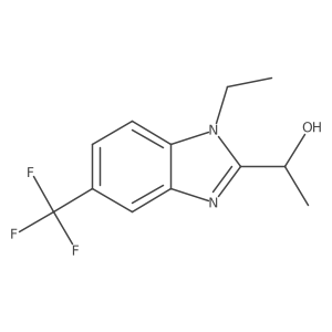 1-(1-Ethyl-5-(trifluoromethyl)-1H-benzo[d]imidazol-2-yl)ethanol Structure