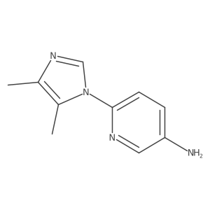 6-(4,5-dimethyl-1H-imidazol-1-yl)pyridin-3-amine Structure