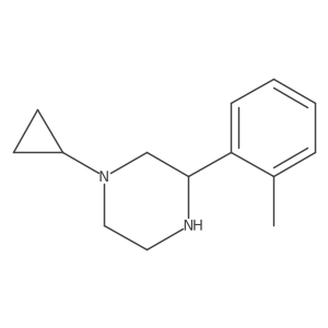 1-Cyclopropyl-3-(2-methylphenyl)piperazine Structure