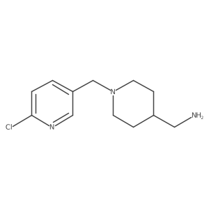 {1-[(6-Chloropyridin-3-yl)methyl]piperidin-4-yl}methanamine结构式