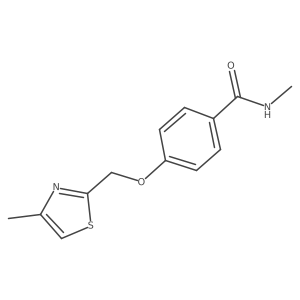 N-methyl-4-((4-methylthiazol-2-yl)methoxy)benzamide Structure