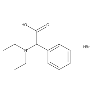 2-(Diethylamino)-2-phenylacetic acid hydrobromide结构式