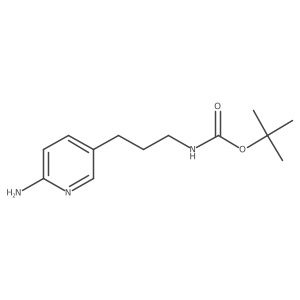 tert-butyl N-[3-(6-aminopyridin-3-yl)propyl]carbamate Structure